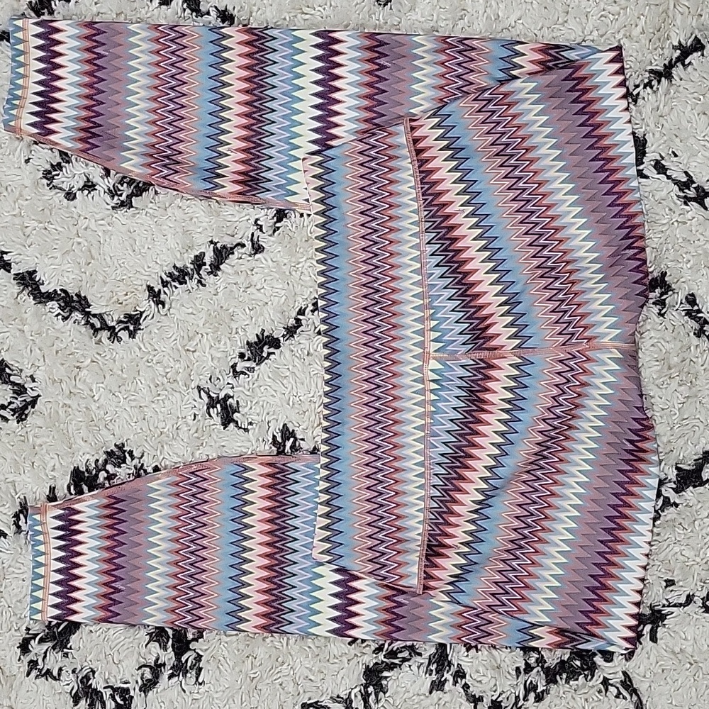 Greyson Womens Leggings Luna Canyon Peaks Print XL Multicolor | Athleisure - Picture 4 of 7
